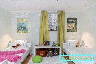 Detská izba pre dve deti - konečná úprava