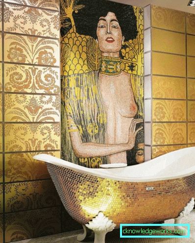 Zlatá kúpeľňa - dokonale štýlové kombinácie (89 fotografií) \ t