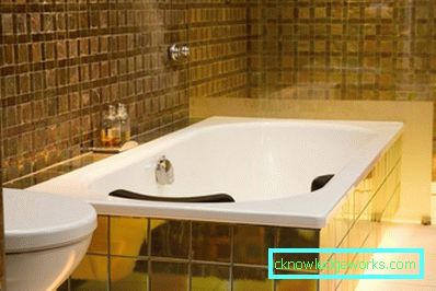 Zlatá kúpeľňa - dokonale štýlové kombinácie (89 fotografií) \ t