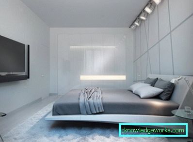 Spálňa v štýle High Tech - 86 fotografií jasných nápadov štýlového interiéru