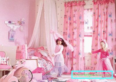 Dizajn detskej izby pre dve dievčatá rôzneho veku