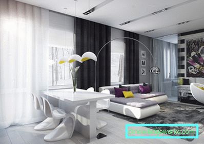 Dizajn kuchyne-obytná plocha 25 m2. m Dizajn kuchyne-obytná plocha 25 m2. m