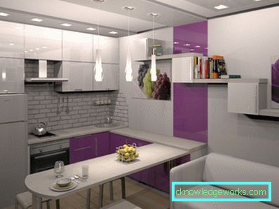 Dizajn kuchyne-obytná plocha 25 m2. m Dizajn kuchyne-obytná plocha 25 m2. m