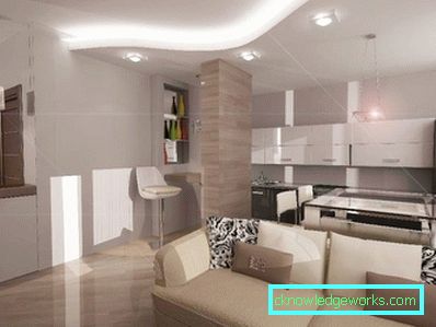 Dizajn kuchyne-obytná plocha 25 m2. m Dizajn kuchyne-obytná plocha 25 m2. m