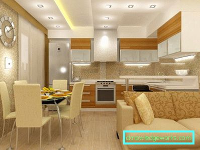 Dizajn kuchyne-obytná plocha 25 m2. m Dizajn kuchyne-obytná plocha 25 m2. m