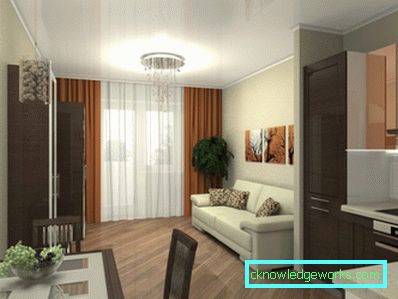 Dizajn kuchyne-obytná plocha 25 m2. m Dizajn kuchyne-obytná plocha 25 m2. m