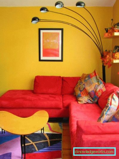 30-obývacia izba v žltej farbe - 70 fotografií