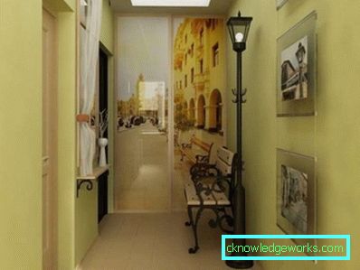 Interiérová chodba v byte panelového domu - skutočné fotografie